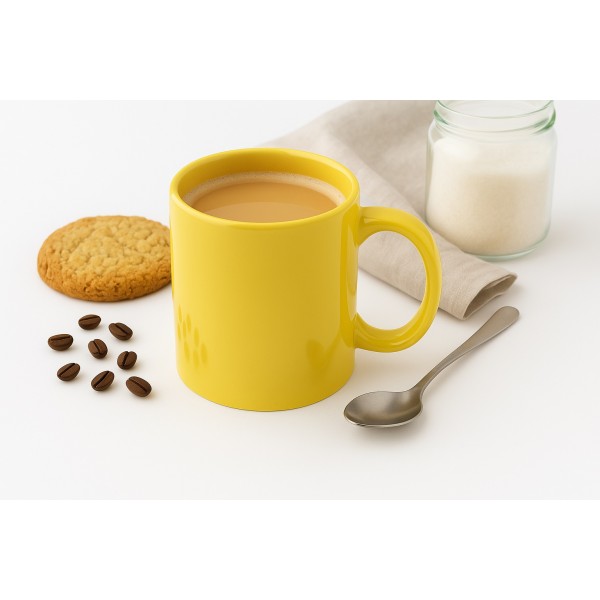 Kubek ceramiczny 300 ml żółty