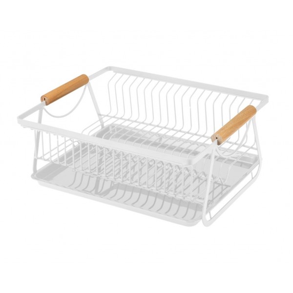 Suszarka ociekacz do naczyń 35x28x14,5cm kremowy ADELLE