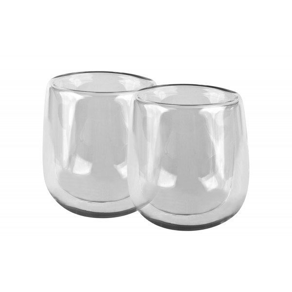 Komplet 2 szklanek termicznych 250 ml z podwójną ścianką Duo