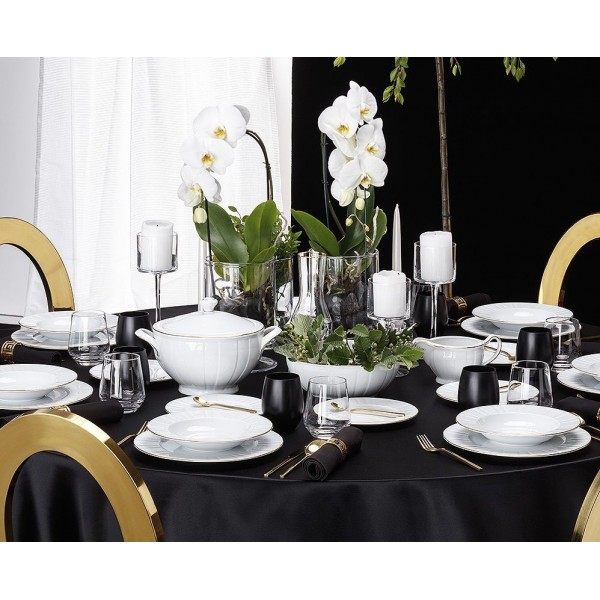 Serwis obiadowy dla 6 osób Oktawa Złota 3610