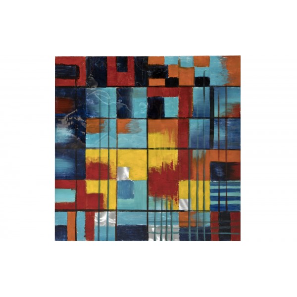 Obraz abstrakcyjny 100x100 cm Cube Frenzy