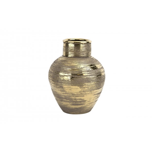 Wazon ceramiczny złoty 35 cm AP171403