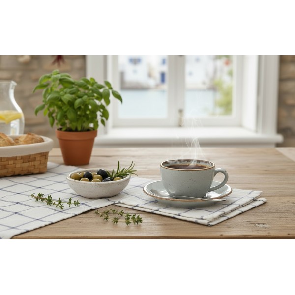 Filiżanka porcelanowa 370 ml + spodek Seasons Grey