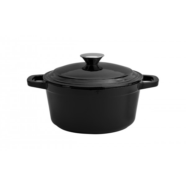 Garnek żeliwny z pokrywką emaliowany 3,5 L