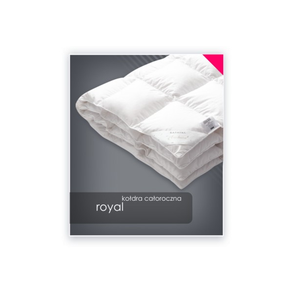 Kołdra puch gęsi 200x220 cm ROYAL całoroczna