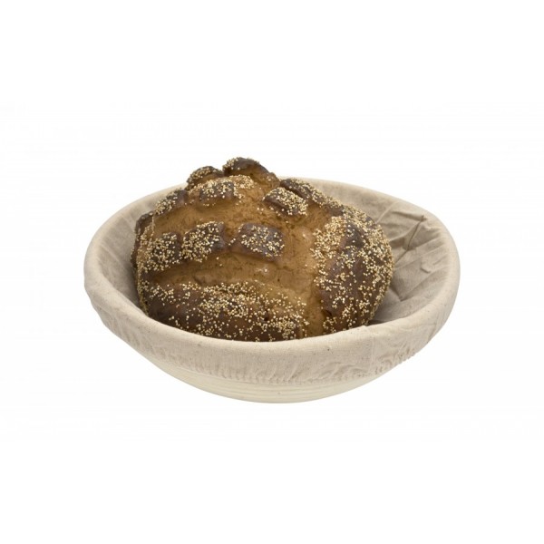 Ratanowy koszyk do garowania chleba 25 cm okrągły LEN