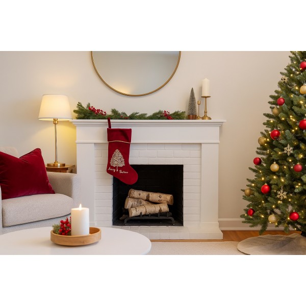 Świąteczna skarpeta na prezenty Merry Christmas Czerwona 171483