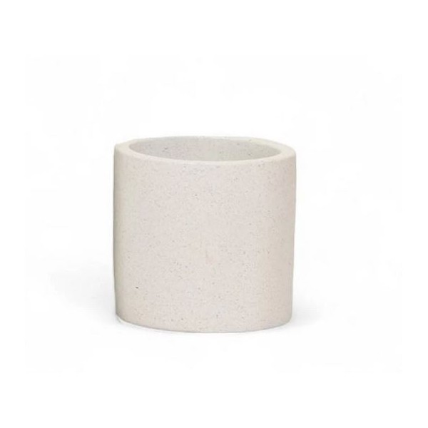 Donica na taras 10846 biała 18 cm