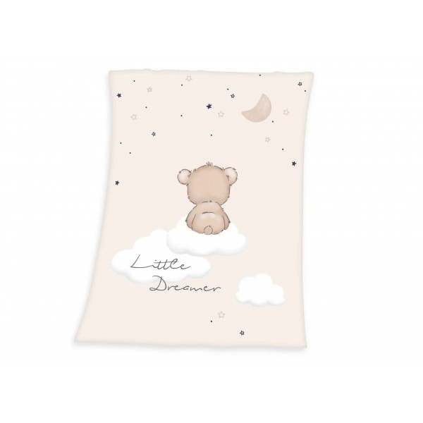 Kocyk dziecięcy 75x100 cm Miś Little Dreamer