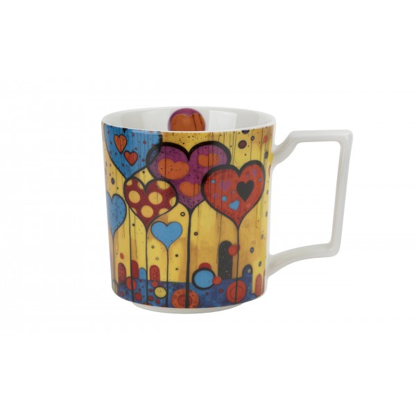 Duży kubek porcelanowy 750 ml Modern Hearts