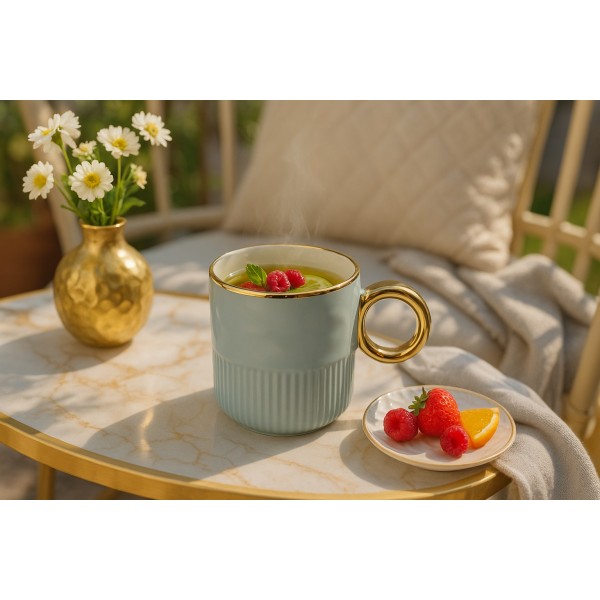 Kubek porcelanowy 350 ml Palazzo szałwiowy 2513