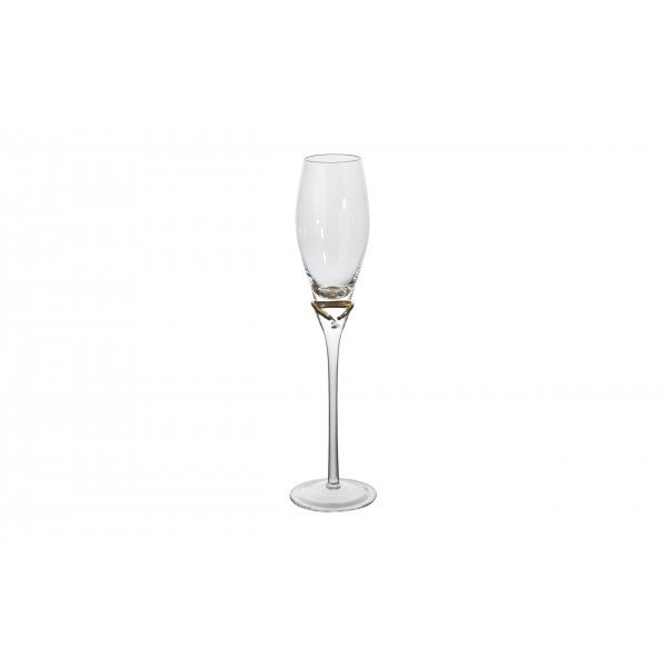 Kieliszek do szampana 150 ml zdobiony kryształkiem TG0587