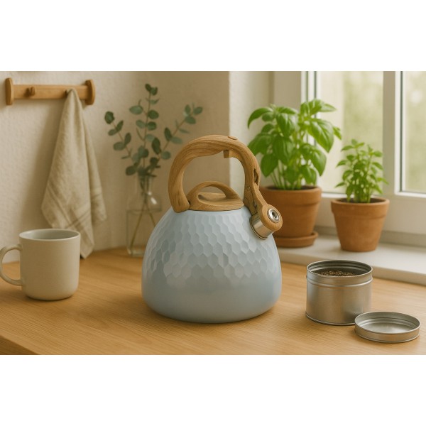 Czajnik tradycyjny 3 L Ambres szary nierdzewny