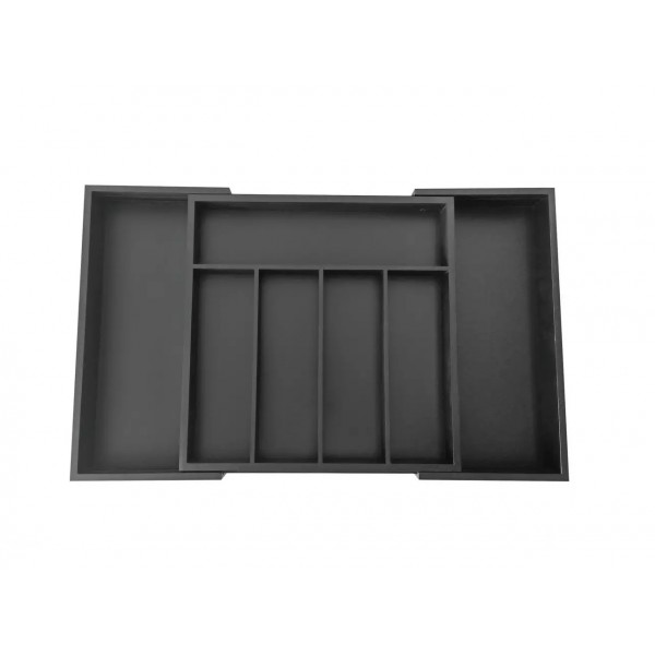 Wkład do szuflady 52x34,5x5 cm bambusowy czarny KH1745