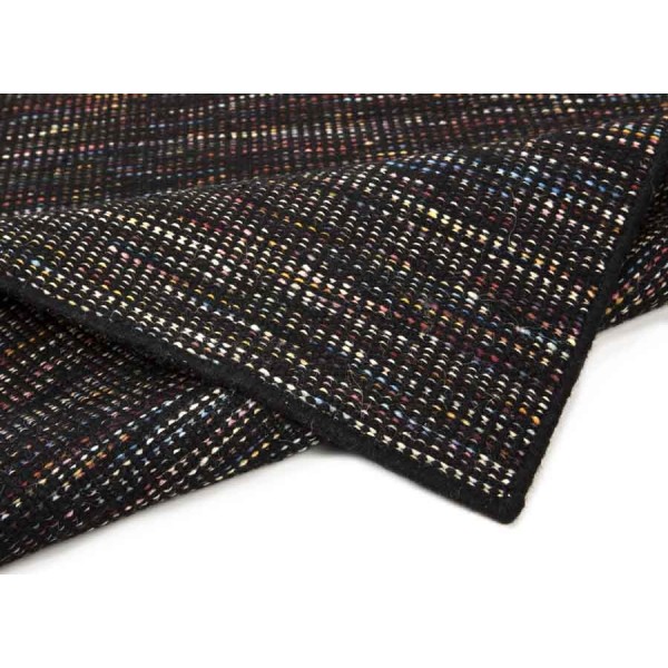 Dywan wełniany 160x230 Black/Multi