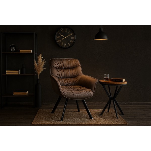 Krzesło Clip brązowe