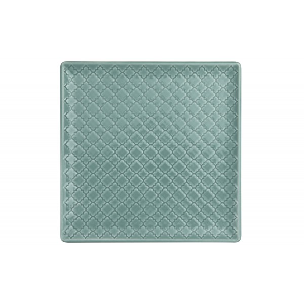 Talerz płytki kwadratowy 20,5cm Marrakesz morski