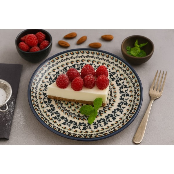 Talerz deserowy 16 cm Bolesławiec Dekor 1165A