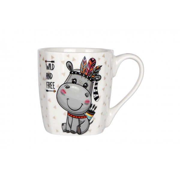 Kubek porcelanowy 300 ml Indiana Hipopotam