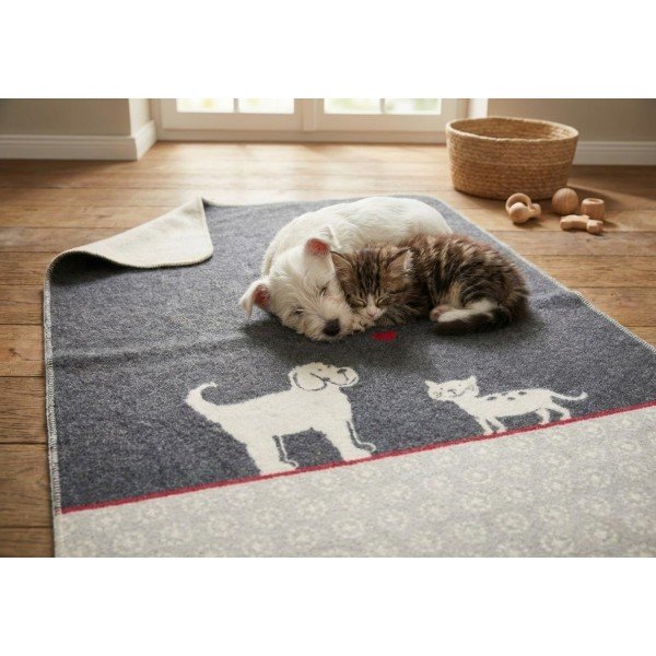 Koc dla zwierzaka 70x90 cm Kot i Pies 62599879