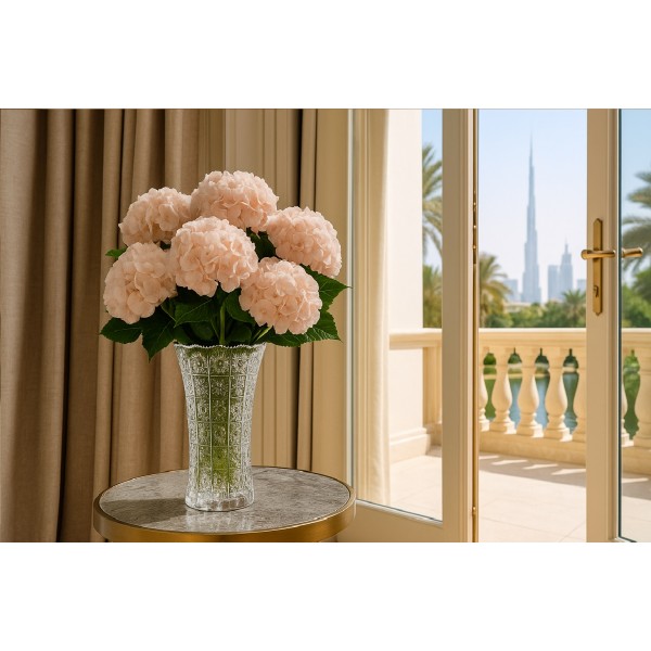 Wazon kryształowy 30,5 cm gwiazdki Bohemia Hand Made