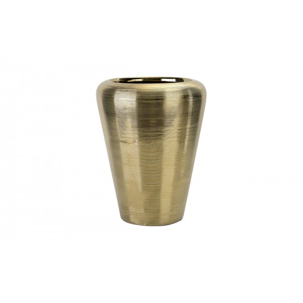 Wazon ceramiczny 34 cm w kolorze złota 441565