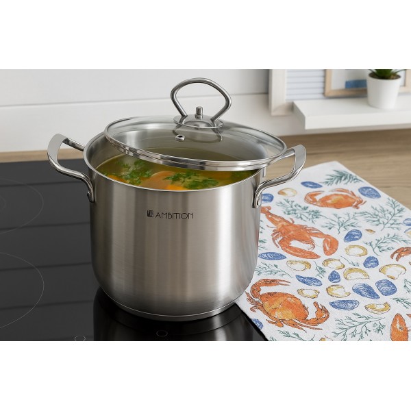 Garnek wysoki z pokrywką 1,75 L Petite