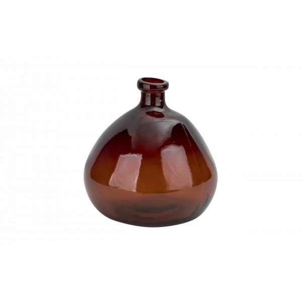 Wazon szklany 23 cm brązowy Gradient Nature San Miguel recykling