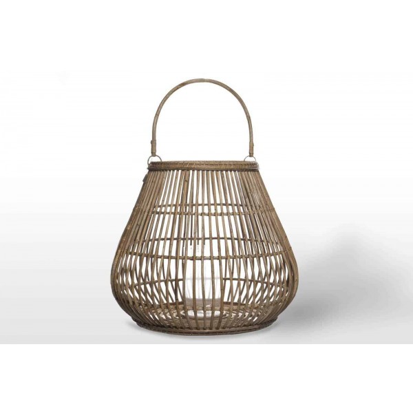 Lampion rattanowy Caen Gray 69 cm
