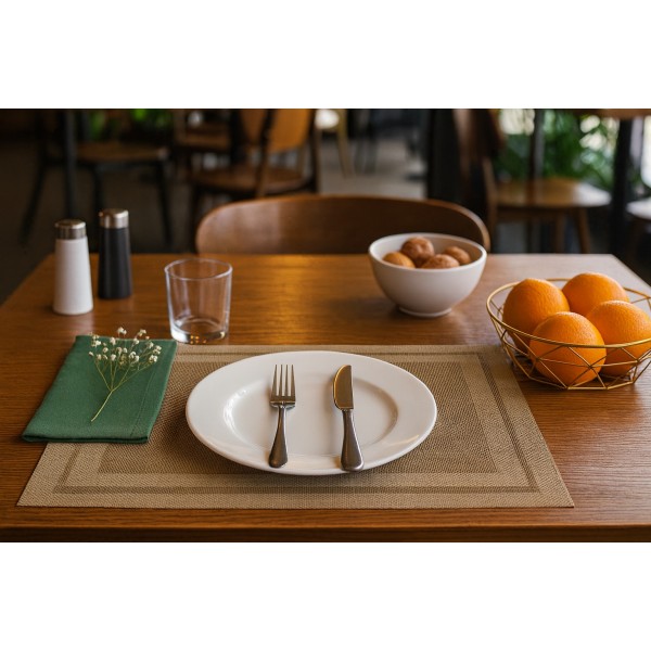 Podkładka na stół 45x30 cm Hendi beżowa ramka 597897