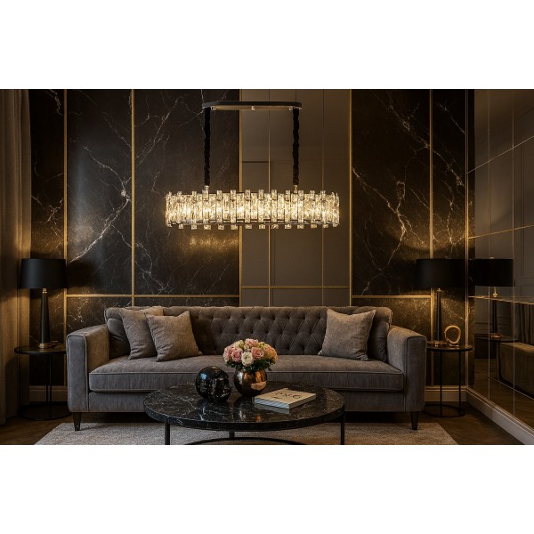 Lampa wisząca kryształowa Jewel 60215/14 CHROME