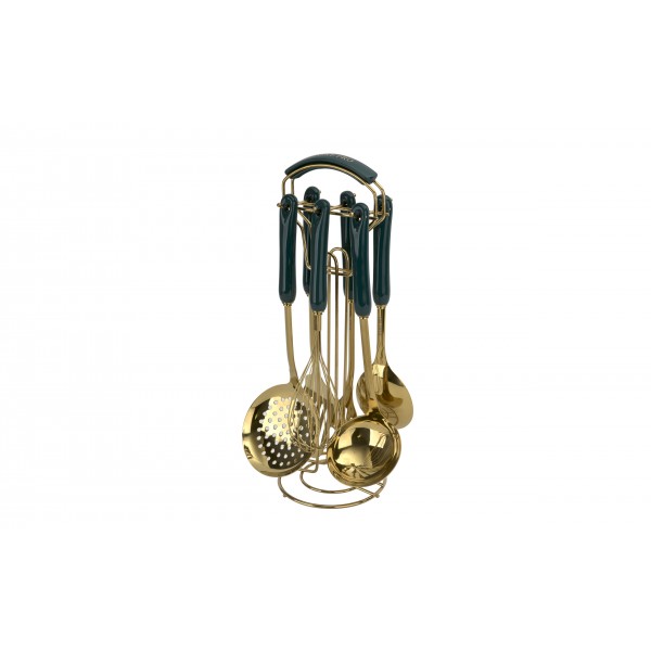 Komplet przyborów kuchennych 7 el. Grava Green