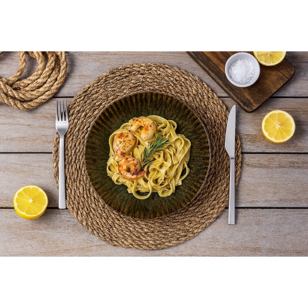 Talerz głęboki 22,3 cm Jade Stoneware zielony