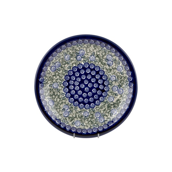 Talerz płytki 24,5 cm Bolesławiec Dekor 1073A