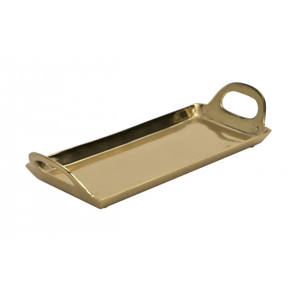 Taca dekoracyjna 34,5x13 cm złota EW2279