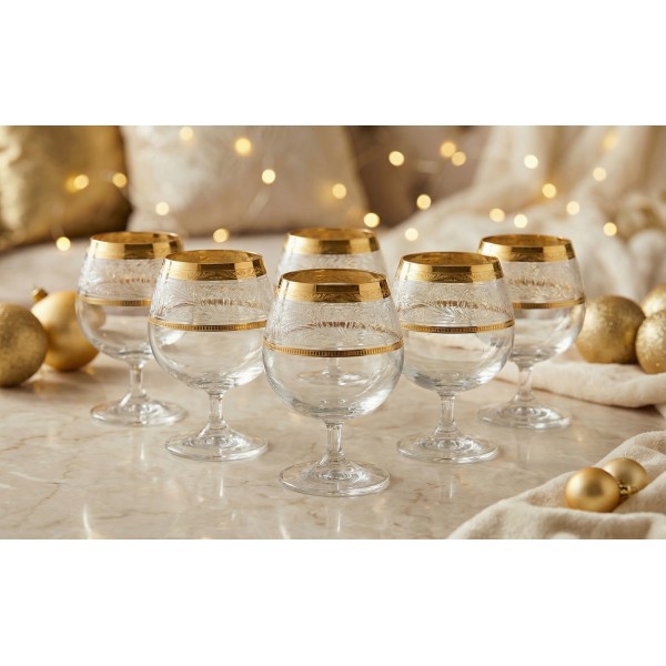 Zestaw 6 Kieliszków do koniaku 300 ml Quatri