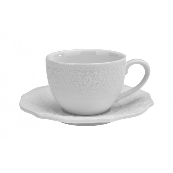 Komplet 2 filiżanek do espresso 75 ml + spodki Alice