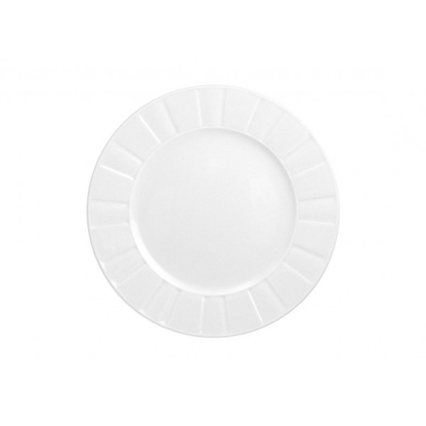 Talerz płytki deserowy 20,5 cm Oktawa biała 0001