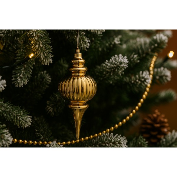 Bombka Sopel Bączek 25 cm Złoty