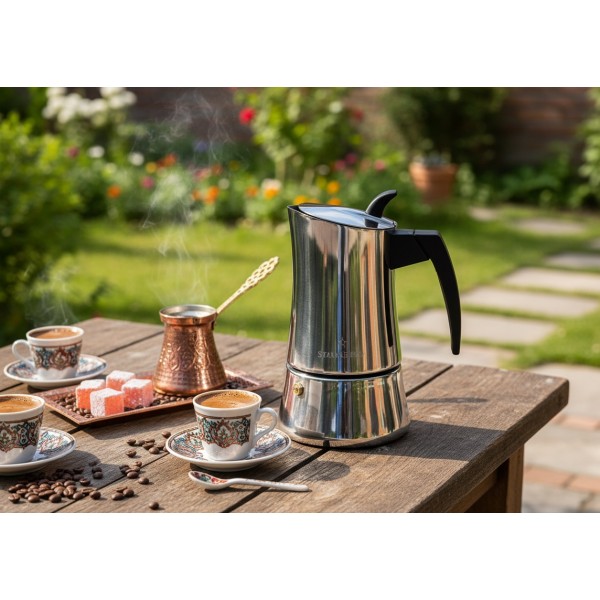 Kawiarka nierdzewna 300 ml Robusta na indukcję