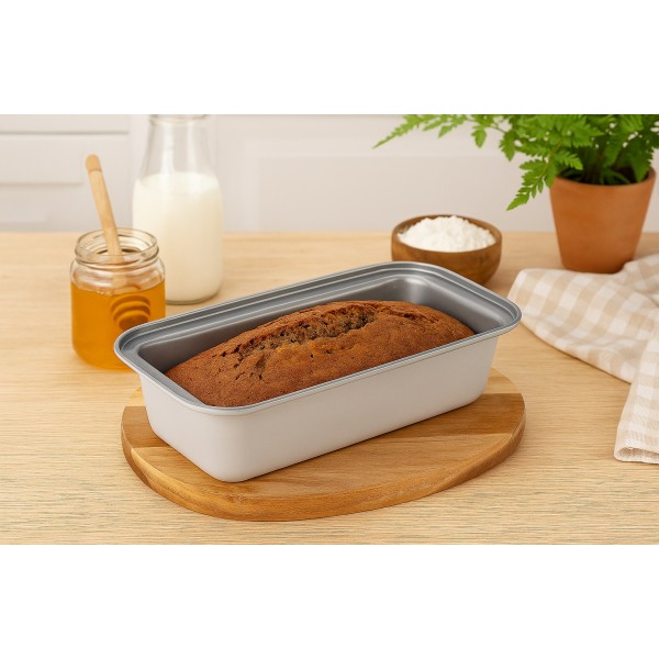 Keksówka 30x13 cm FERN Szara