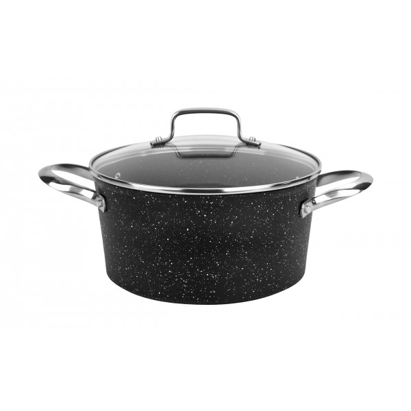 Garnek z pokrywką 24 cm na indukcję Alu Crossroad