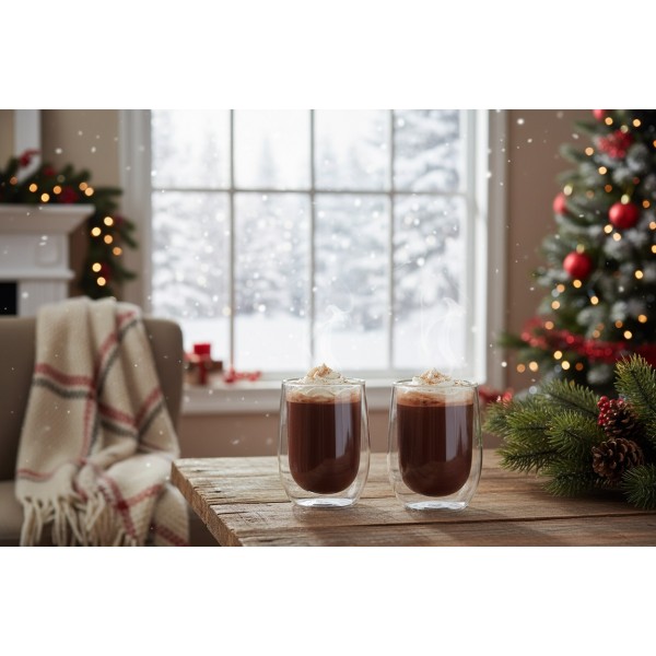 Komplet 2 szklanek termicznych 300 ml Peter