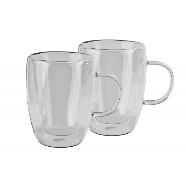 Komplet 2 szklanek termicznych 270ml z podwójną ścianką Duo
