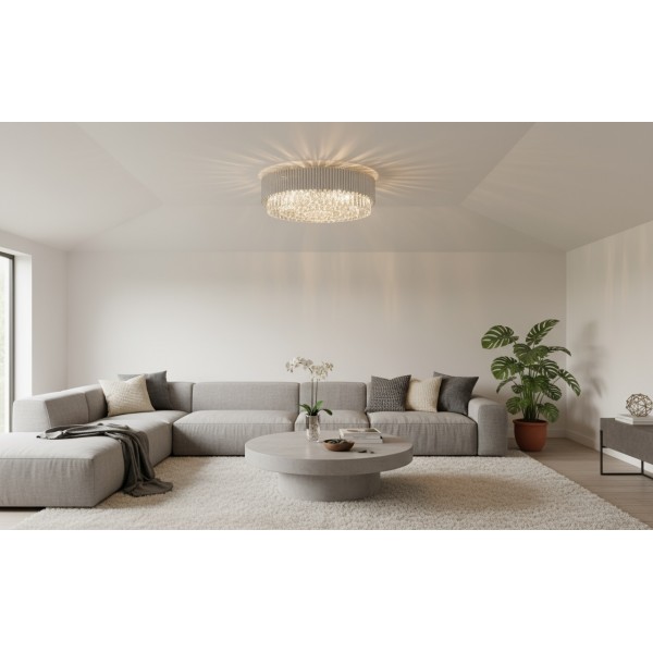 Plafon kryształowy Stic Chrome 60181/32