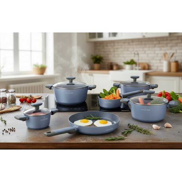 Komplet garnków 10 el. Starke Pro Double