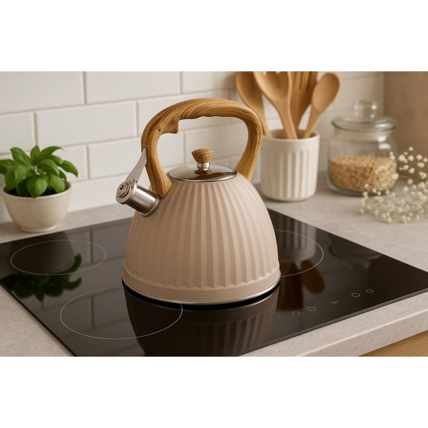 Czajnik tradycyjny 2,8 L Henry beż nierdzewny