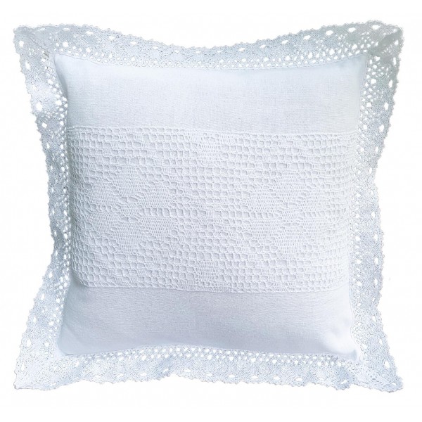 Poszewka na poduszkę 40x40cm Jagna Biel 1511