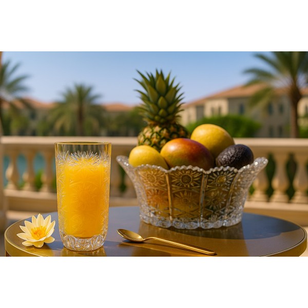 Szklanka kryształowa 390 ml gwiazdki Bohemia Hand Made