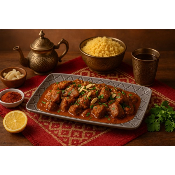 Talerz płytki prostokątny 24x13cm Marrakesz szary K1